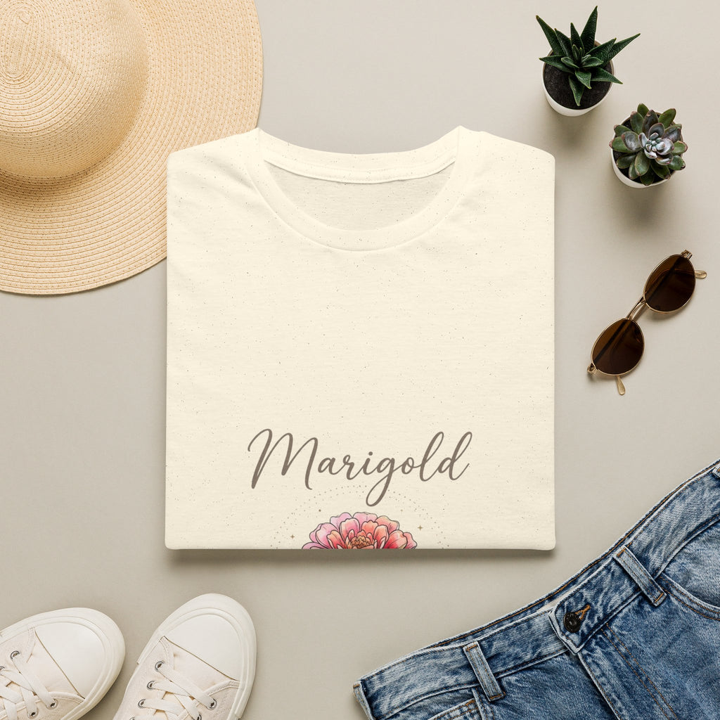 November Chrysanthemum Birth Flower T-Shirt — Elegant Watercolor Keepsake