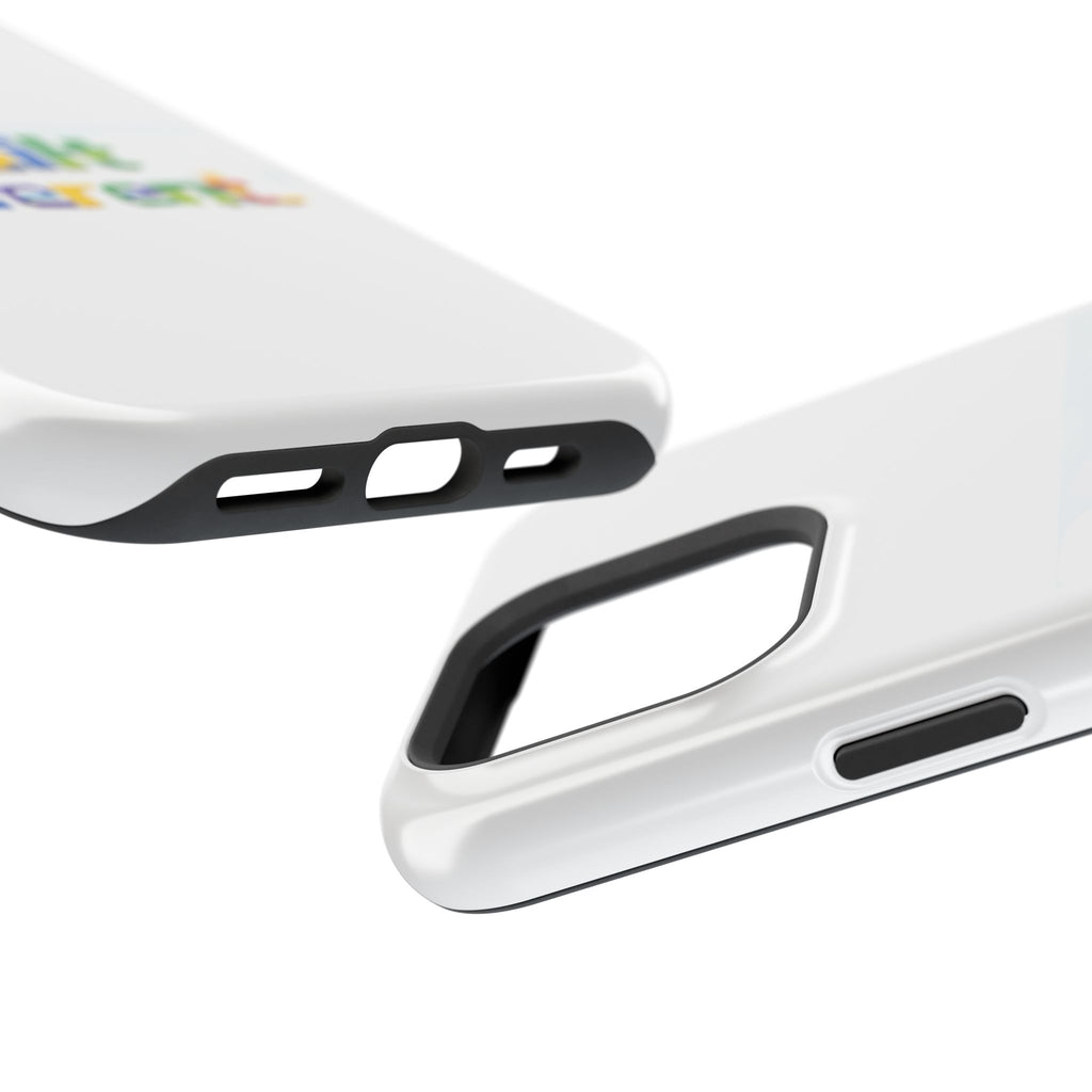 iPhone Case — "Built Different" Color Block Brick Design Magnetic Impact-Resistant Case