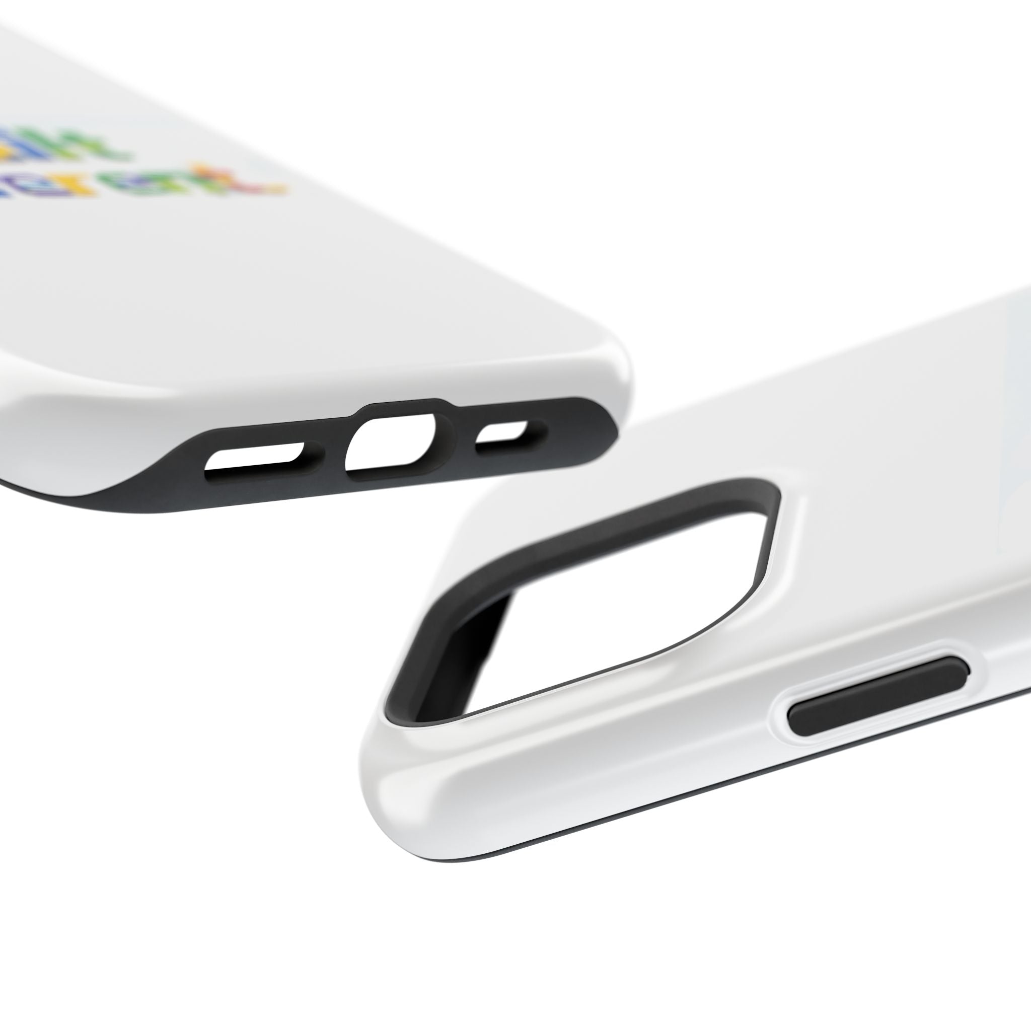 iPhone Case — "Built Different" Color Block Brick Design Magnetic Impact-Resistant Case
