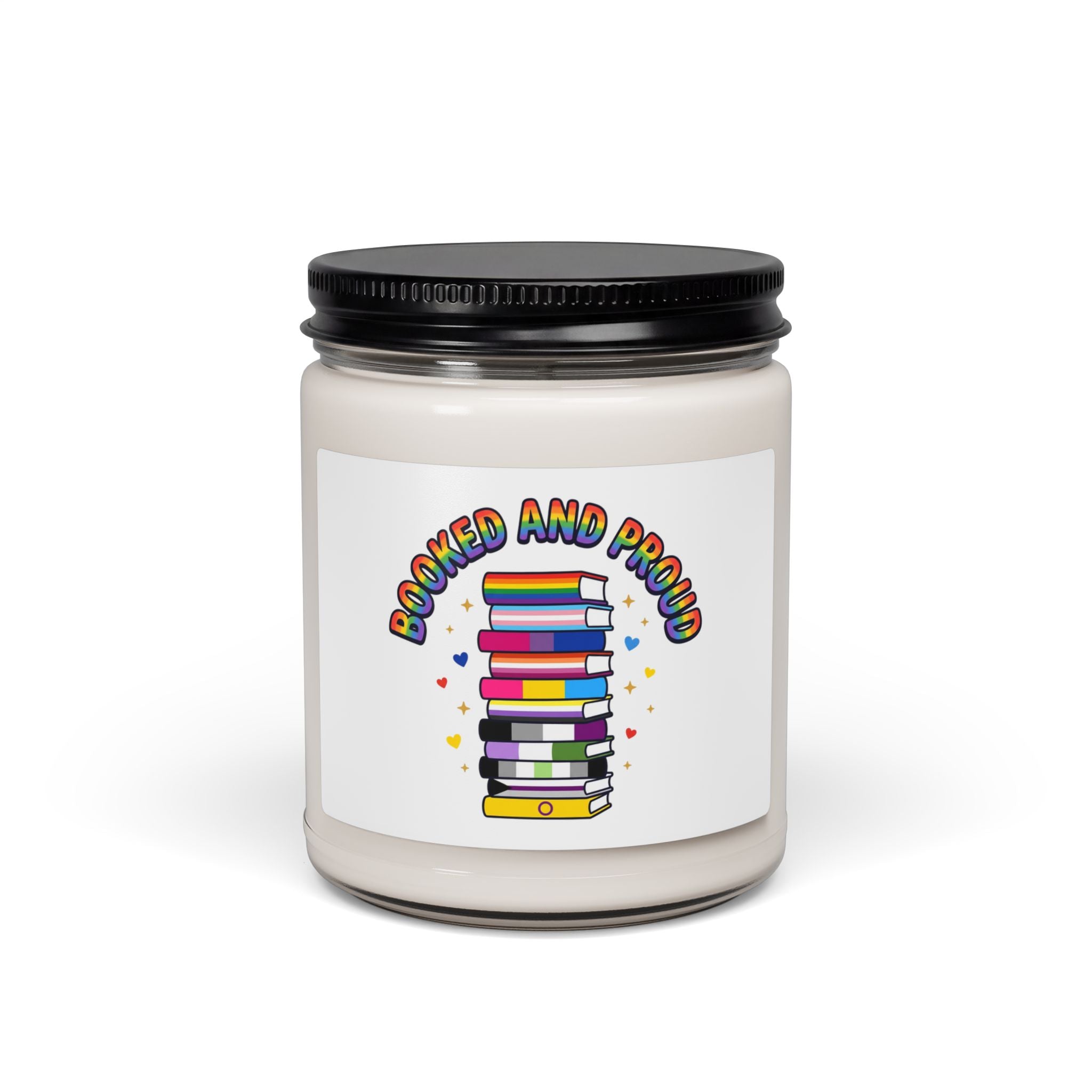 Bookish and Proud Candle, Soy 9oz | Pride, Queer Joy