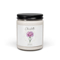 Birth Month Flower Soy Candle, Personalized Botanical | Watercolor Line Art