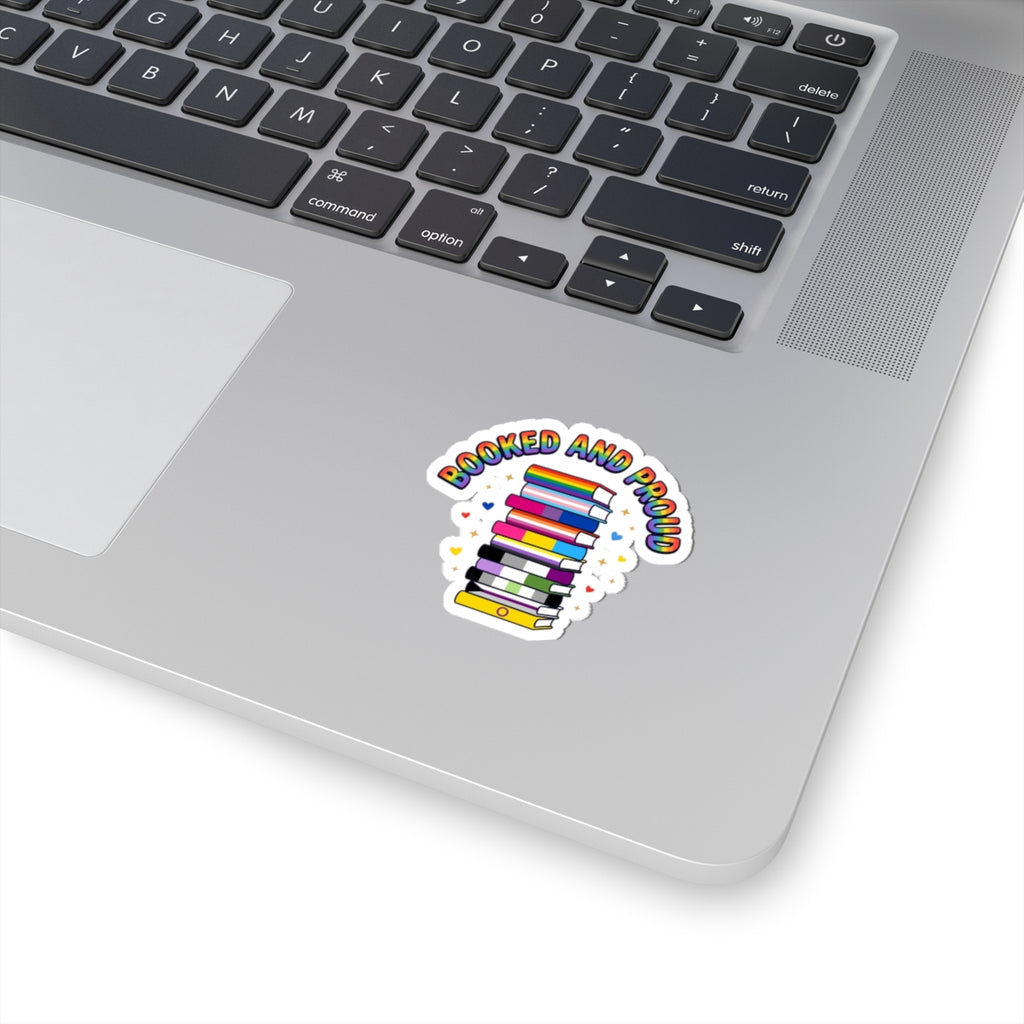 Booked and Proud Kiss-Cut Stickers | Pride, LGBTQ+ Queer Joy