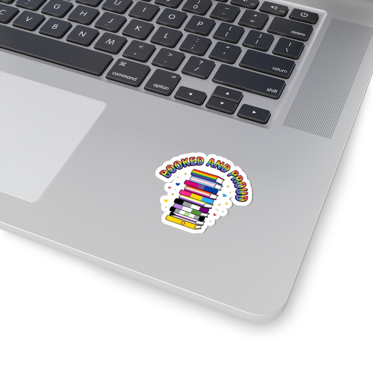 Booked and Proud Kiss-Cut Stickers | Pride, LGBTQ+ Queer Joy