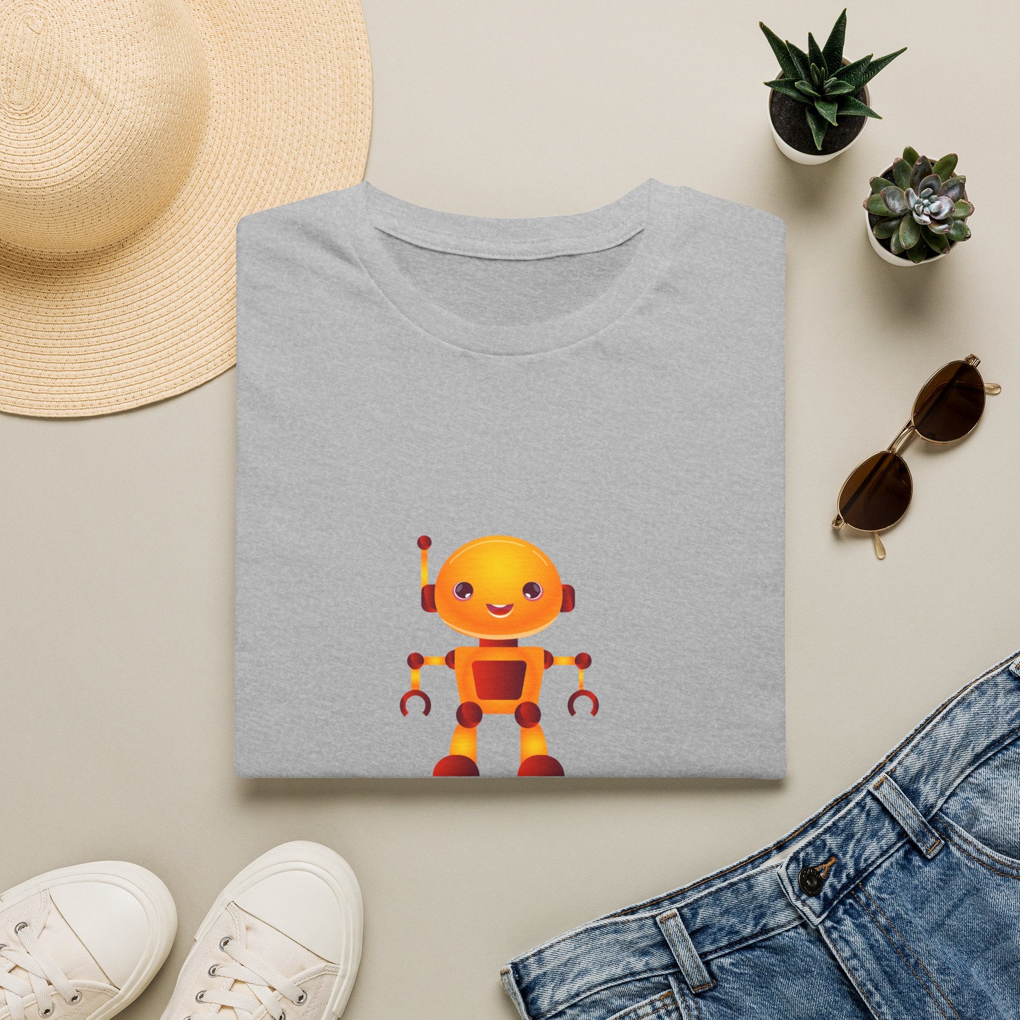 T-Shirt — Built Different Robot Graphic Tee